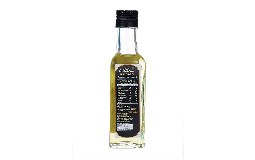 Athens Pure Olive Oil    Plastic Bottle  100 millilitre